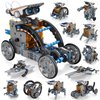 STEM 12-in-1 Education Solar Robot Toys for Boys Ages 8-13, DIY STEM Building Science Kit Birthday Gifts for Kids 8 9 10 11 12 13 14 Years Old, Solar Powered by The Sun