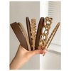 SHENHE Women's 9 PCS Non Slip Plastic Frosted Headband Wide Thin Teeth Comb Hair Band Brown One-Size