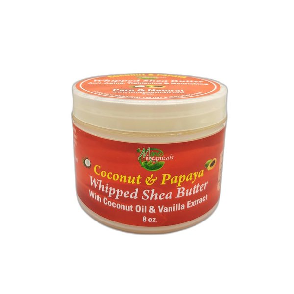 Mine Botanicals Coconut & Papaya Whipped Shea Butter with Coconut Oil & Vanilla Extract