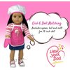 Kids Baking Set with Apron, My Lil Chef Hat for Dress Up, Oven Mitt, Kid’s Easy Bake Recipe Book, & Cooking Toys, | Mini 18 Inch Doll Apron Set Included | Girls Baker Outfit & Kitchen Toys for 3+