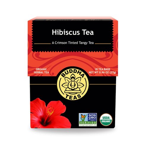 Buddha Teas - Hibiscus - Organic Herbal Tea - For Health &amp; Wellbeing - With Antioxidants, Vitamin...