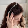 Honbay 1PCS Sparkling Rhinestones Hair Comb Fashion Ladies Chain Tassel Hair Side Comb Wedding Shiny Crystal Hair Clip Comb Bridal Headpieces Bride Headwear Wedding Hair Accessories Boho Headbands