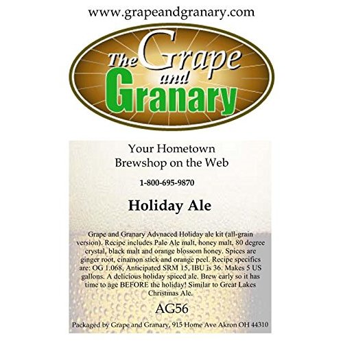 Grape and Granary All Grain Holiday Ale Beer Brewing Kit- For 5 US Gallons