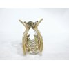 Generic Gold glitter hair claw clamp clip for fine thin hair