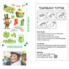 St. Patrick's Day Temporary Tattoos, Clover Fake Tattoos Face Body Tattoos Stickers for St. Patrick's Day Party favors Supplies Apparel Accessories