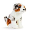 DEMDACO Australian Shepherd White and Grey 9 x 7.5 x 5 Inch Soft Plush Stuffed Animal