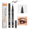 MARIA AYORA Liquid Eyebrow Pencil,Brow Tint Pen With Micro Brush Tip,Longlasting,Waterproof,Smudgeproof Eye Brow Makeup,Grey Brown(Pack of 2)