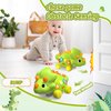 Baby Toys for 1 Year Old Boy Gir - Bilingual Musical Dinosaur Toy, Touch & Go Musical Light Crawling Educational Learning Toys for Toddlers 1-3, Christmas Birthday Gifts Baby Toys for 6-12 Months Up