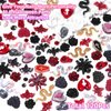 120 Pcs 3D Halloween Nail Art Charms, Multi Shapes Colors 3D Spider Snake Skull Hand Ghost Bat Acrylic Nail Charms Flatback Half Round Nail Rhinestones Gems and Charms for Halloween DIY Nails Art