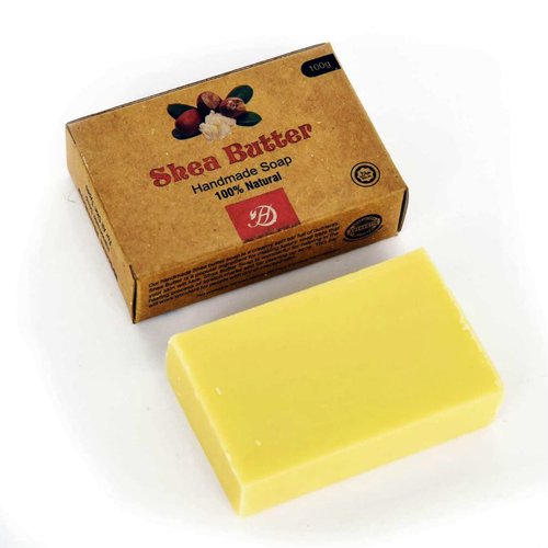 HERBOGANIC Handmade Shea Butter Soap Bar - Natural Moisturizing, Fragrance-Free Bar Soap, Cold-Pressed for Soft and Smooth Skin…