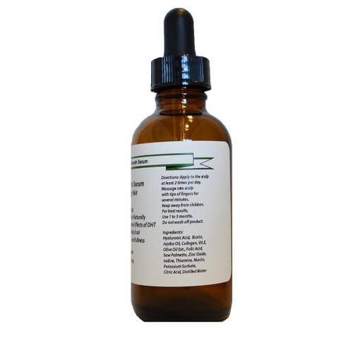 Best Hair Regrowth Serum for Thinning Hair, Healthy Scalp,Treatment, DHT Blocker (2.3oz, Dropper Dispenser)