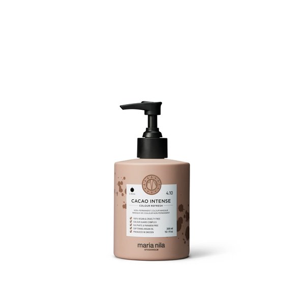 Maria Nila Colour Refresh, Cacao Intense 10.1 Fl Oz, Brown Hair Mask, Semi-Permanent Pigments, 100% Vegan & Sulfate/Paraben free