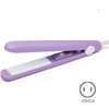 Purple 2024 New 2-in-1 Mini Ceramic Curling Iron and Straightener for Fine and Short Hair, 1/2 Inch Barrel