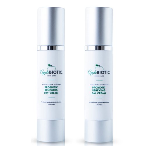 Apple Cider Vinegar Face Cream 2 PK - Hydrating, Redness Relief Face Moisturizer Lotion For Dry, Oily, Sensitive Skin, Natural Green Tea, Chamomile, Raw ACV Anti-Aging Skincare