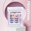 Magnetic Eyelashes with Eyeliner 5 Pairs Eyelashes Natural Look Cat Eye Lashes Magnetic Lashes with Applicator and Magnetic Eyeliner Waterproof Reusble Lashes Kit by Mavphnee