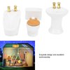 1: 24 Dollhouse Miniature Porcelain Bathroom SetMini Dollhouse Furniture, Dollhouse Miniature Bathroom Set for Decoration(#1) Doll Houses