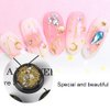 Nail Studs Gems Sparkle Rhinestones Metal Rivets Moon Star Shaped Artificial 3D Nail Art Decoration for Women Girl DIY Nail Decor for DIY Crafts Gems Jewelry