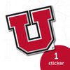 University of Utah Sticker U of Utes Vinyl Decal Laptop Water Bottle Car Scrapbook Sticker (IND 5)