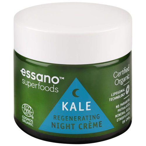 Essano Superfoods Certified Organic Kale Regenerating Night Crème, 50g