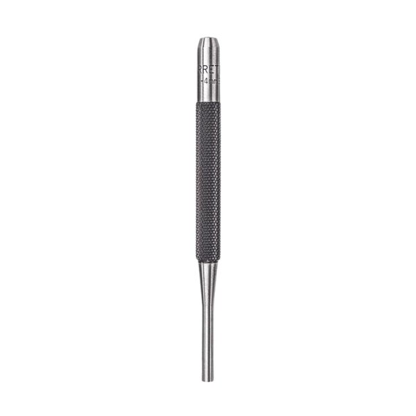 Starrett Drive Pin Punch with Knurled Grip for Driving Pins Into or Out of a Workpiece - Hardened and Tempered Steel, 4" Length, 5/32"1/16" Punch Diameter - 565D