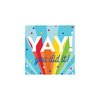 Creative Converting Rainbow Grad Beverage Napkins, 5"