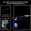 Kyglaring LED Light Kit for Train Sets Building Blocks，Orient Express Train Lighting Set Compatible with leg0 21344, Classic Version (No Model Train Buildings)