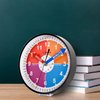 OSTAR Telling Time Teaching Wall Clock, Analog Silent Learning Clock for Kids Room Decor Battery Operated