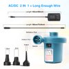 Bestrip Electric Air Pump, Air Pump for Inflatables Air Mattress Couch Pool Floats，Inflatables Boat Raft Toys, AC/DC Pump