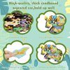 287 Piece Unique Shape Elephant Floor Puzzles for Kids Ages 6-8, Tropical Rainforest Animal Illustration Puzzles for Kids Ages 8-10 with Puzzle Sticker Sheets, Puzzles for Kids Ages 6-8