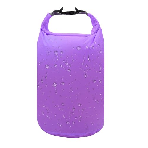 R2Depot Waterproof Dry Bag, 5L/10L/20L/40L/70L Dry Storage Bag for Kayaking, Gym, Hiking, Swimming (Purple, 10L)