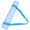 Tenalleys 1Pcs Light Blue Adjustable Yoga Mat Strap Multi-Purpose Straps Easy-Cinch Yoga Mat Sling for Carrying Training Equipment, 62inch (Yoga Mat Not Included)