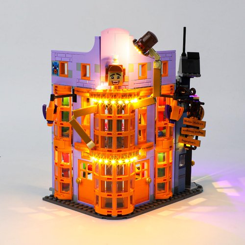 BRIKSMAX Led Lighting Kit for LEGO-76422 Diagon Alley: Weasleys' Wizard Wheezes - Compatible with Lego Harry Potter Building Blocks Model- Not Include Lego Set