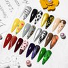 12 Colors Painting Gel, Gel Nail Polish Kit with Painting Drawing Nail Brush Pen, Soak Off UV LED Gel Polish Set, Gel Paint for Nail Art Drawing Gel Nail for Art Design