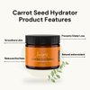 Harper's Naturals Carrotseed Facial Hydrator, All Natural Face Moisturizer, For All Skin Types, All Day Coverage, Smooths Fine Lines & Wrinkles, Carrotsedd Essential Oil Blend - 2 oz