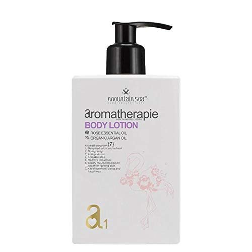Aromatherapie Body Lotion/Organic Argan Oil & Rose Essential Oil. Free Paraben, pigment, gluten. 200 ml. 6.76. fl. oz.