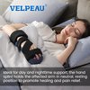 Velpeau Stroke Resting Hand Splint with Squeeze Stress Balls - Night Immobilizer Wrist Brace with Thumb Support - Finger Stabilizer Wrap for Muscle Atrophy, Arthritis, Carpal Tunnel Pain (Left-S)