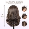 SISgrace 13×6 Pre Plucked HD Lace Front Wigs Pre Layered Body Wave Natural Hairline Synthetic Glueless Wigs for Women 18 Inch Tiny Knots Lace Bob Wigs (Brown Mix Dark Blond, 18 inches)