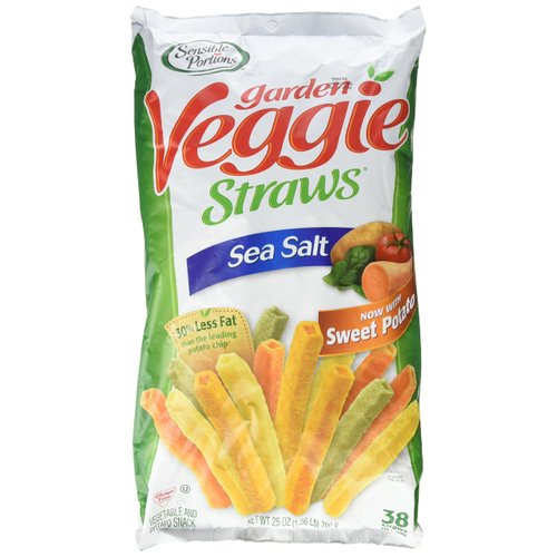 Sensible Portions Garden Veggie Straws Sea Salt 25 Oz. (1.56 Lb.) Bag