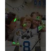 164 Pieces Luminous Ice Hockey Temporary Tattoos, Glow in The Dark Ice Hockey Themed Tattoos Stickers Party Favors for Hockey Party Decorations Supplies