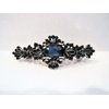 Generic Small blue crystal hair barrette clip bridal clip bridal barrette gothic hair