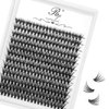 Riya Lash Clusters DIY Eyelash Extensions 240pcs D Curl Clusters Lashes 30D 40D LASH Volume Individual Lashes Eyelash Clusters Extensions Wispy Lashes Cluster DIY at Home (30D，Mixed）