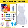 LBOLYUMEG Paint Your Own Cat Lamp Kit, Art Supplies Arts and Crafts for Kids Ages 8-12,Crafts for Girls 8-12,Night Light Kids Crafts Ages 4-8, Birthday Easter Gift for Girls Boys Age 3 4 5 6 7 8+(Cat)