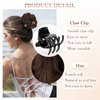 Wodelanle Claw Clip Messy Bun Hair Piece Wavy Hair Bun Curly Messy Bun Hair Piece Synthetic Tousled Updo Hair Extensions Ponytail Scrunchies Hairpieces for Women,Ash Blonde