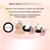 Starter Kit with 10pc Brush Set (Fair Shade 2) Mineral Makeup Loose Powder Bare Face Includes Matte Foundation, Veil Primer, Blush, Bronzer, Translucent Finishing Setting Powder SPF 30 Travel
