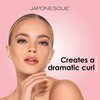 JAPONESQUE Extreme Lash Curler - Scissor Comfort Handle, Deep Curl, Keeps Lashes Curled for 8 Hours, High Arch Design, for Natural or False Lashes, Includes 1 Refill Pad (Gunmetal)