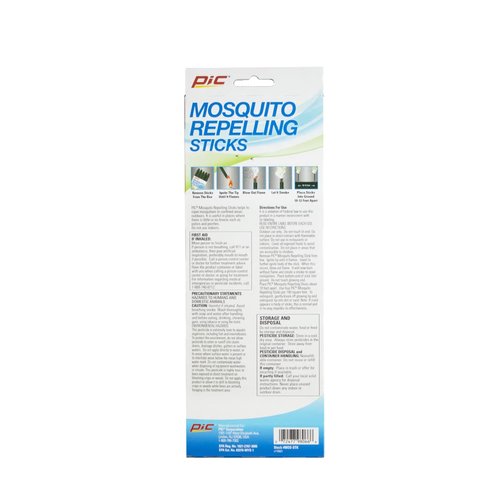 PIC Mosquito Repelling Sticks, 5 Count Box, 3 Pack - Mosquito Repellent for Outdoor Spaces