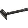 Merkur Double Edge Safety Razor, Straight Cut, Extra Long Handle, Black PVD Coated, 1 ct.