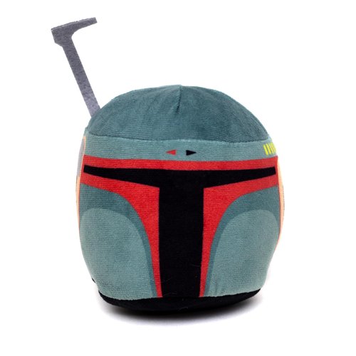 Star Wars Dog Toy, Boba Fett Helmet Green Pet Toy, Plush, 5.5" x 6"
