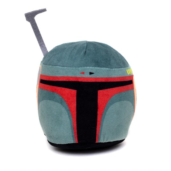 Star Wars Dog Toy, Boba Fett Helmet Green Pet Toy, Plush, 5.5" x 6"