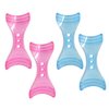 Honbay 4PCS Plastic Eyeliner Guide Template Stencil Shaper Tool Makeup Tool for Beginners,Pink and Blue